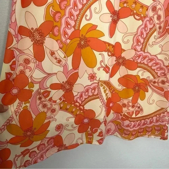Barami Vintage Vibrant Floral A-Line Summer Dress Sleeveless Flattering‎ Sz S - Picture 5 of 13